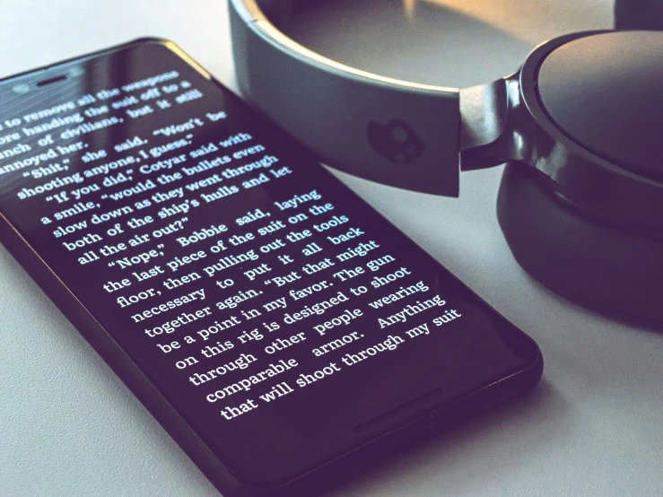a text on the screen of a phone