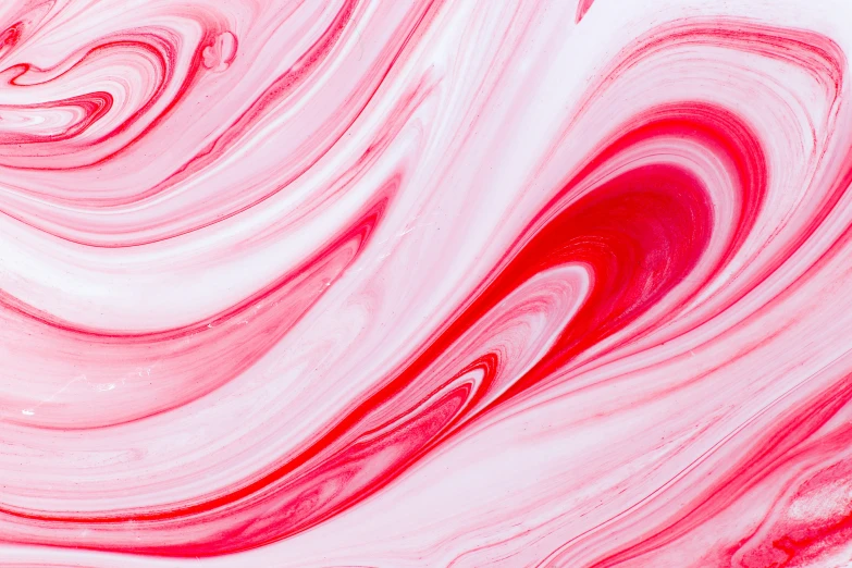 a pink and white art piece with swirls