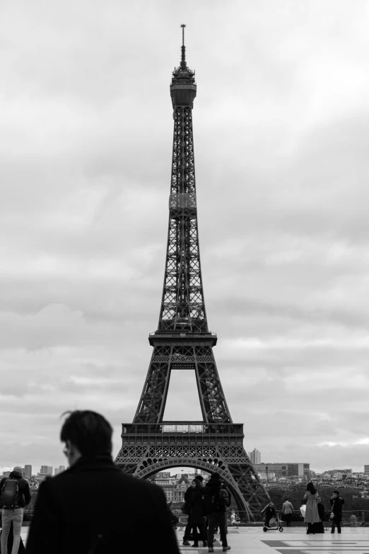 a very tall eiffel tower in the middle of paris