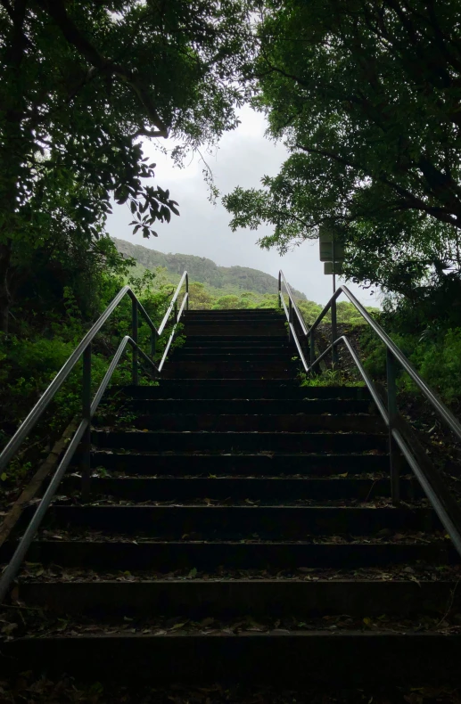 a couple of stairs going up to the top