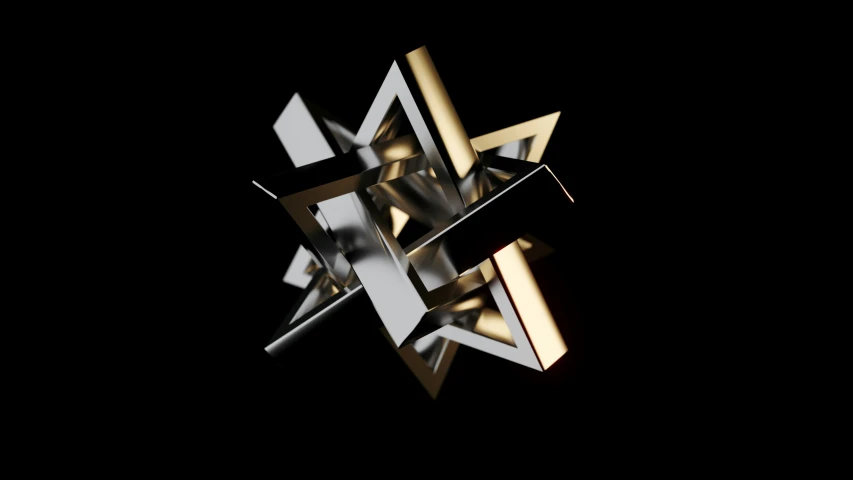 a 3d model of an abstract star