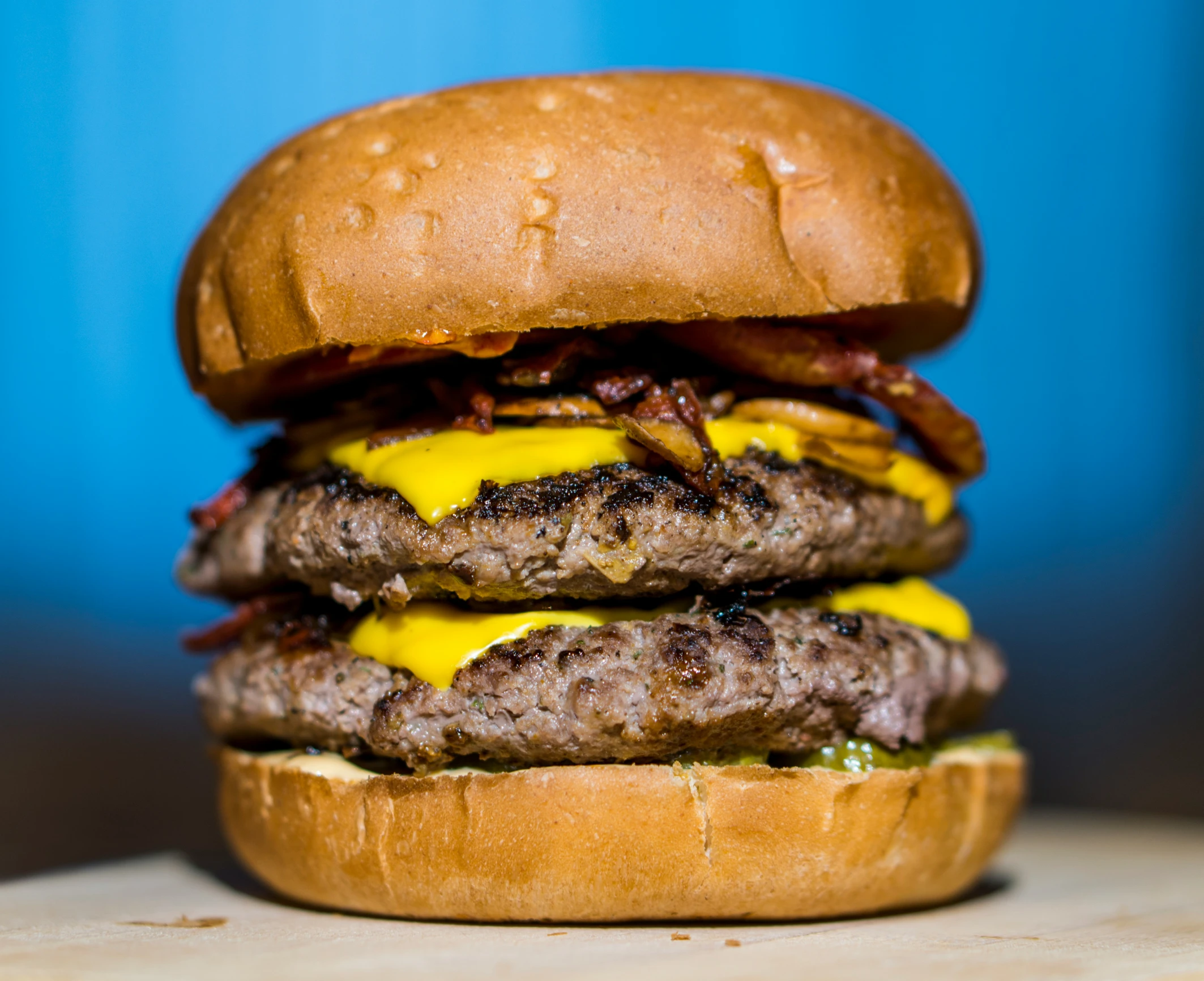 an image of a hamburger that has been made to look like it is on sale