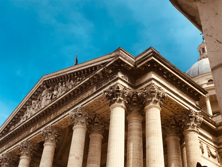 the pillars and columns are decorated with old architectural architecture