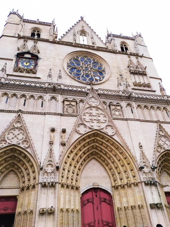 the church is very ornate, and features two doors