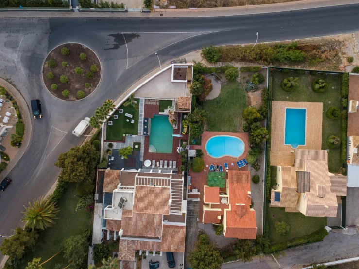 the view from above of a home that has been renovated