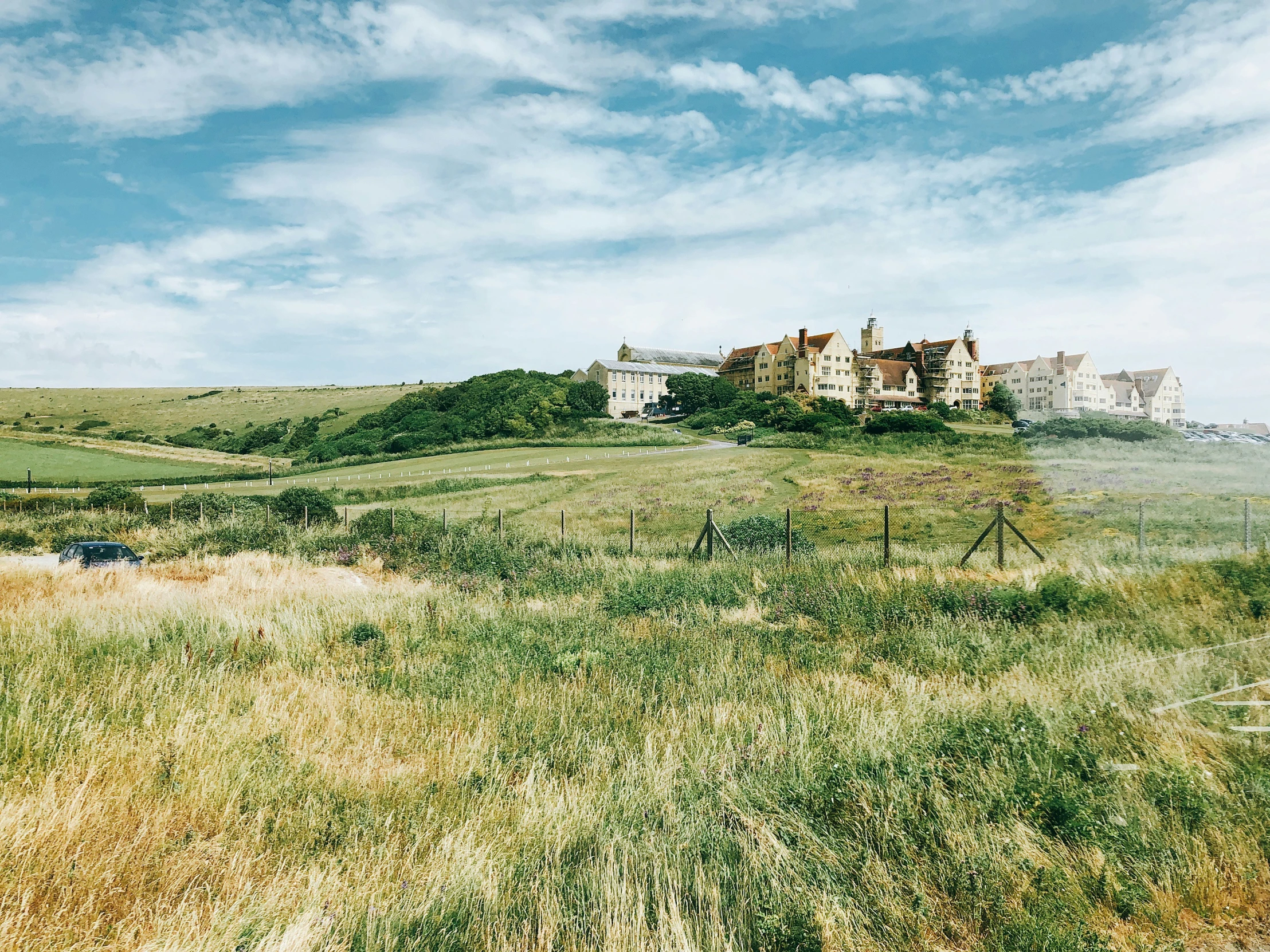 there is a old house that is on the hill