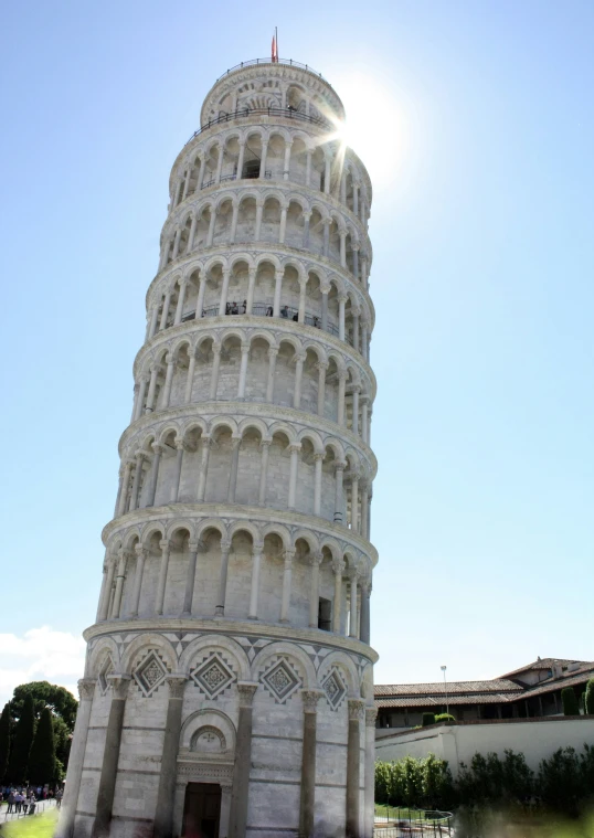 a large white building with a sky background