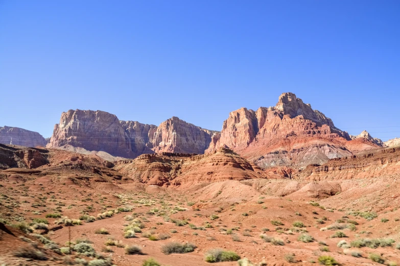 a very nice mountain range by some rocks