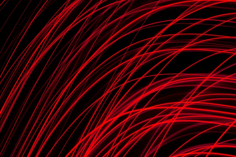 red lines on a black background, taken in an iphone