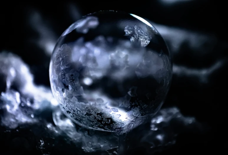 an artistic artistic image of a crystal ball