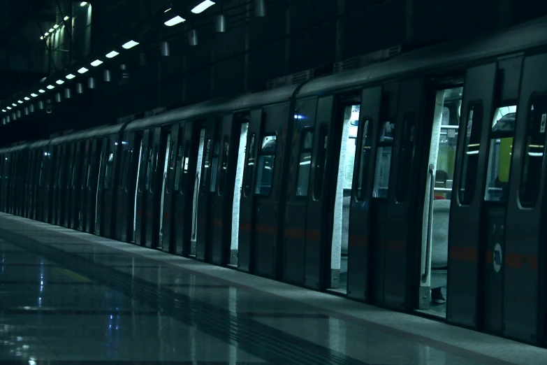the subway is at night time in its current state