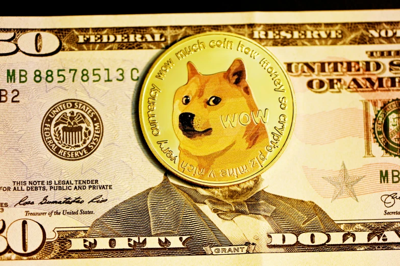 the face on this doge dollar bill appears to be a fake