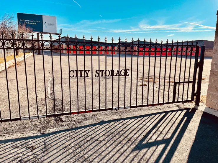 an empty lot in front of an empty street