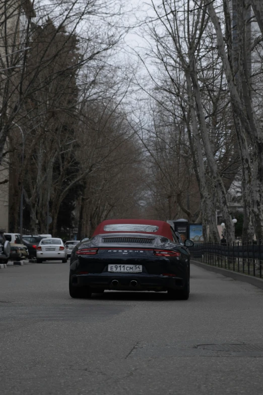 a car that is driving down a road