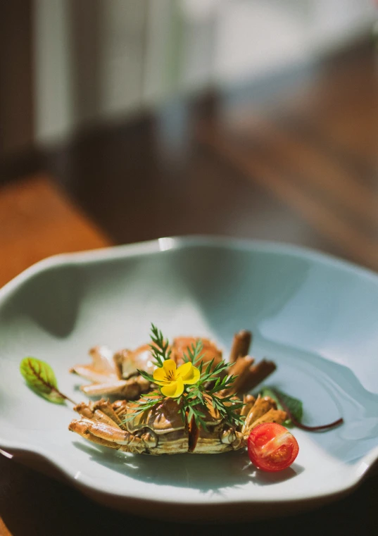 a dish of food that is on a white plate