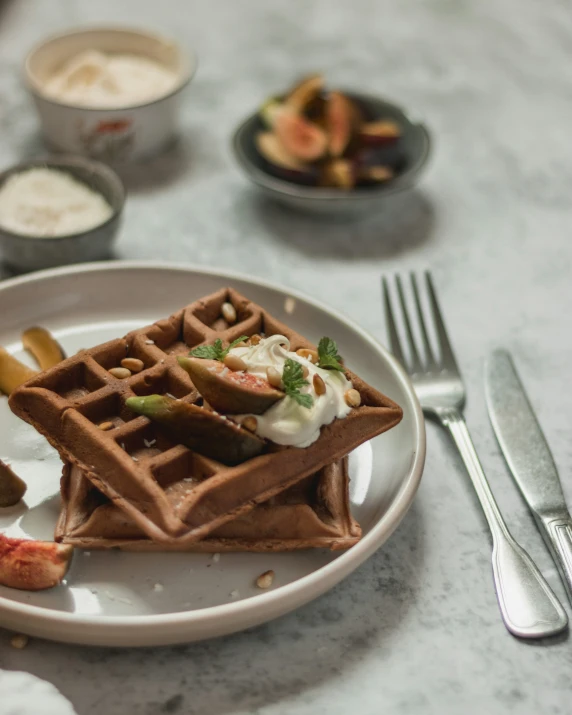 a white plate topped with lots of food