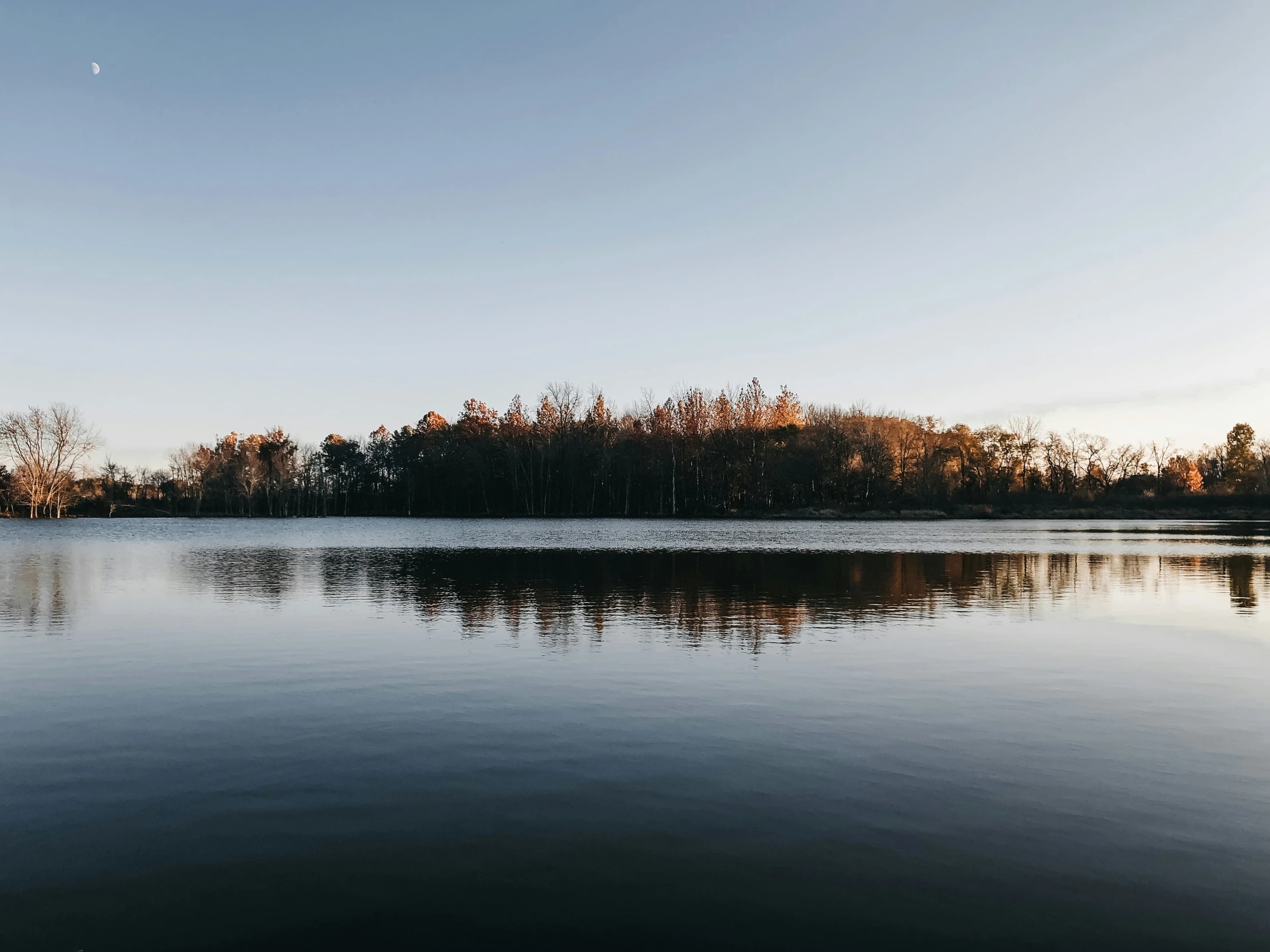 a small lake with very little water in it