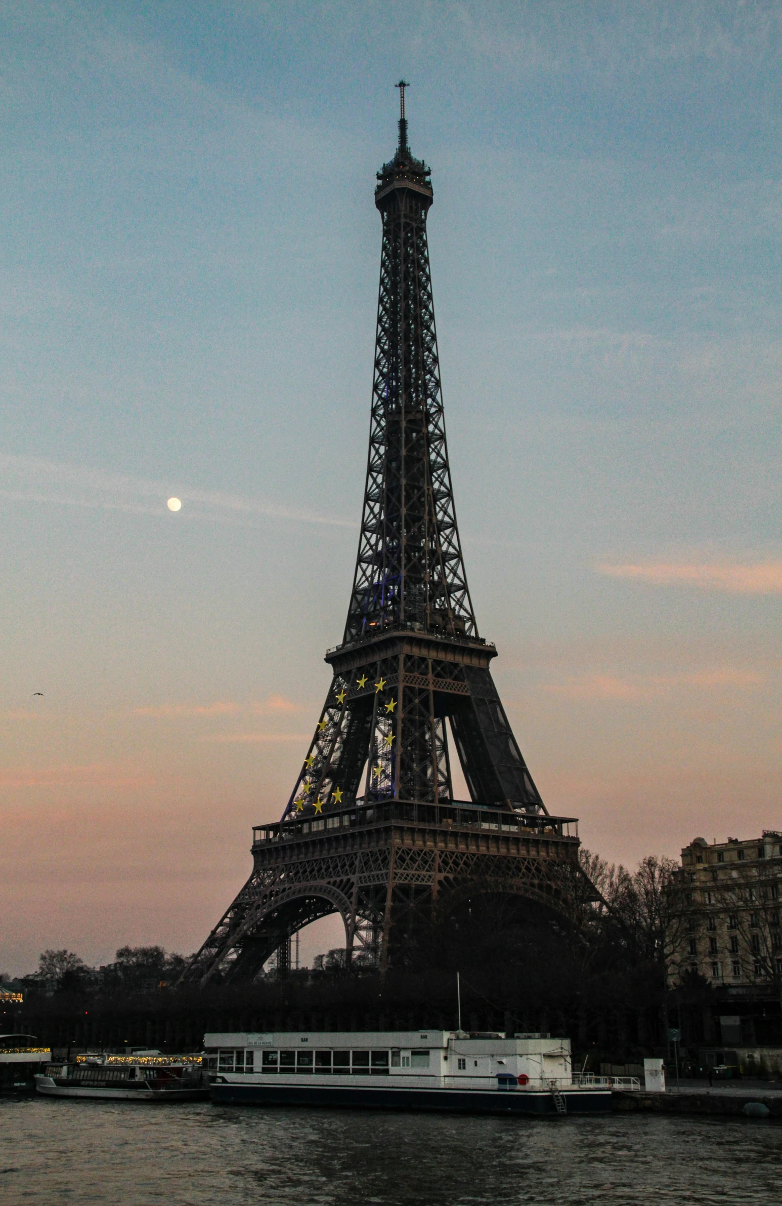 the eiffel tower towering over the city in paris