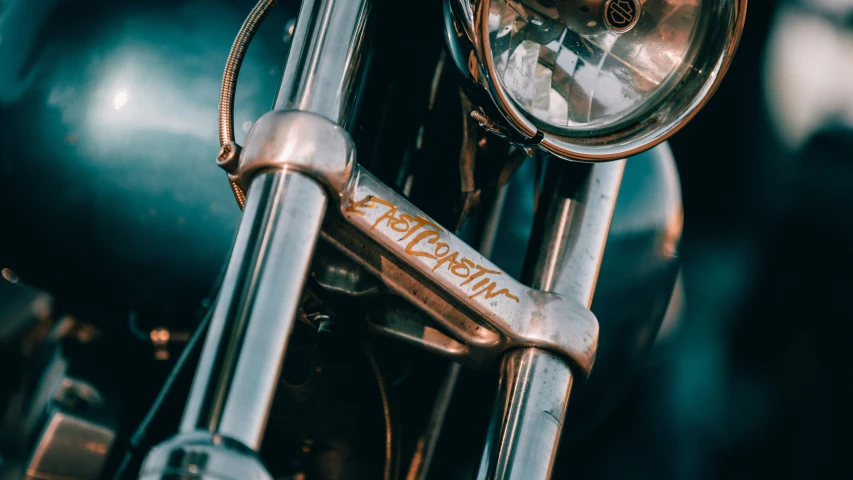 a close up view of the front lights and dashboard