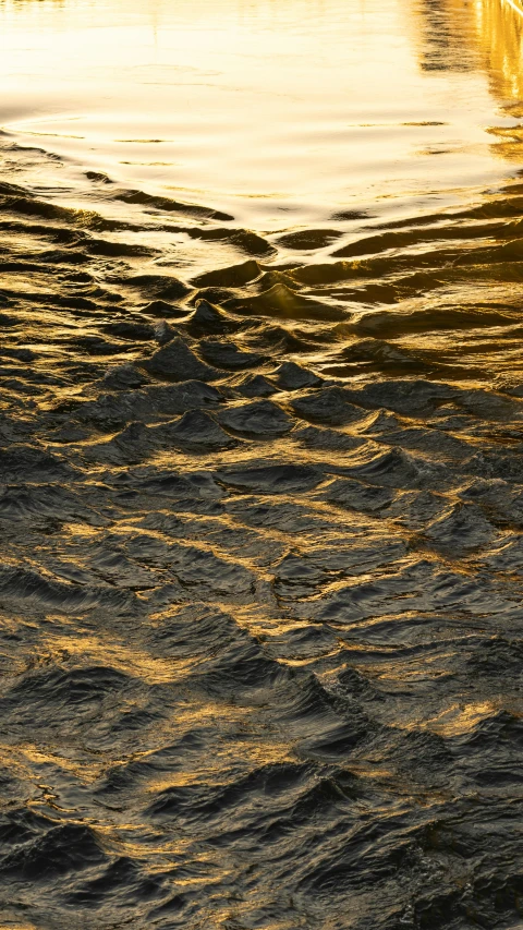 a view of an area with many water ripples