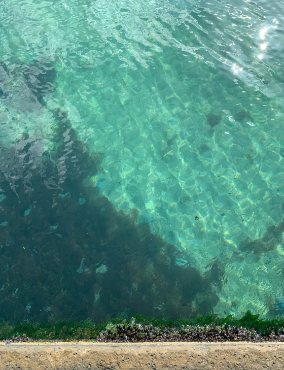 a view from a boat looking out over the water