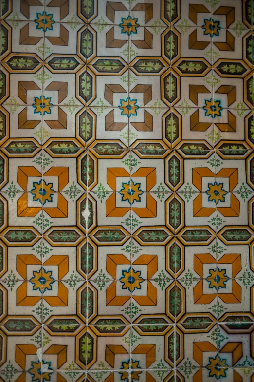 the pattern of the wall is very similar to the old tiles