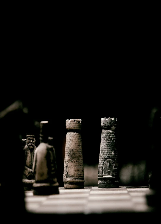 an image of chess pieces on the board