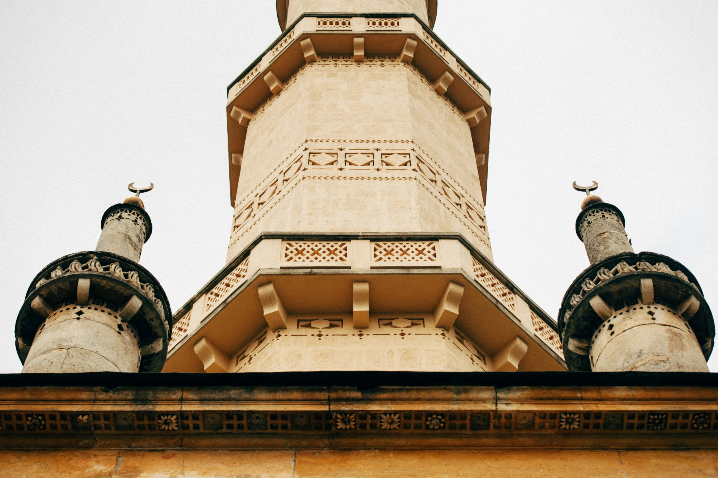 a clock tower in a foreign country