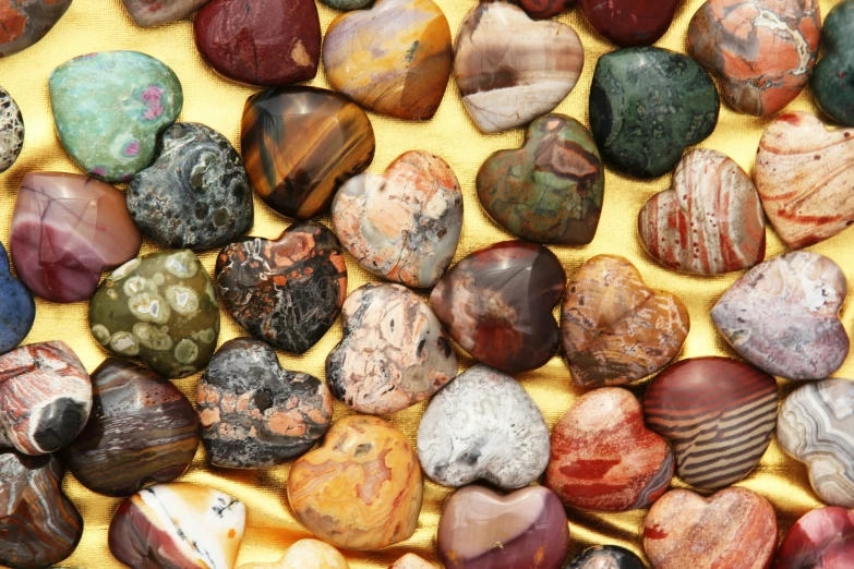 large collection of different colored rock type rocks