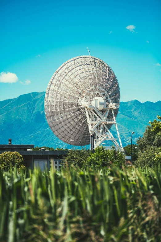 a very large radio telescope in the wilderness
