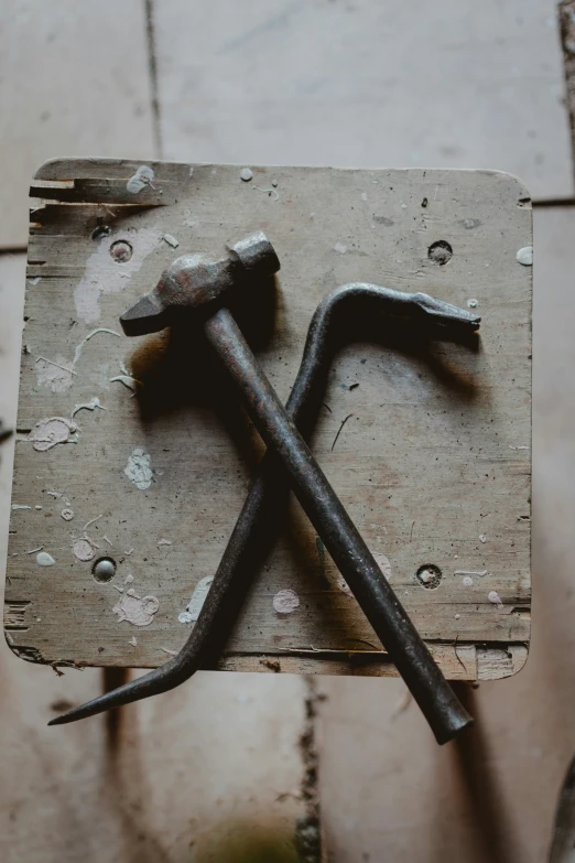 a couple of tools that are on top of a piece of paper