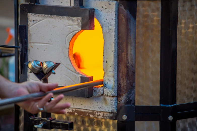 there is a close up of a piece of metal that has been blacksmith