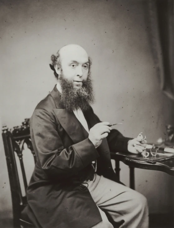 a man sitting on top of a chair