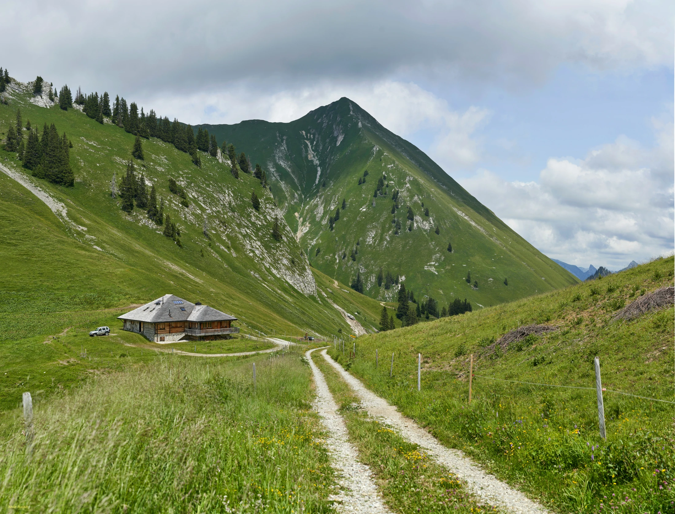 an image of an old country landscape scene