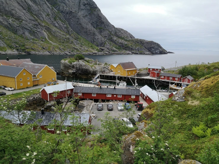 a view of the village from above