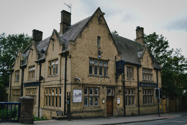 an old building is being lived on, and sits empty