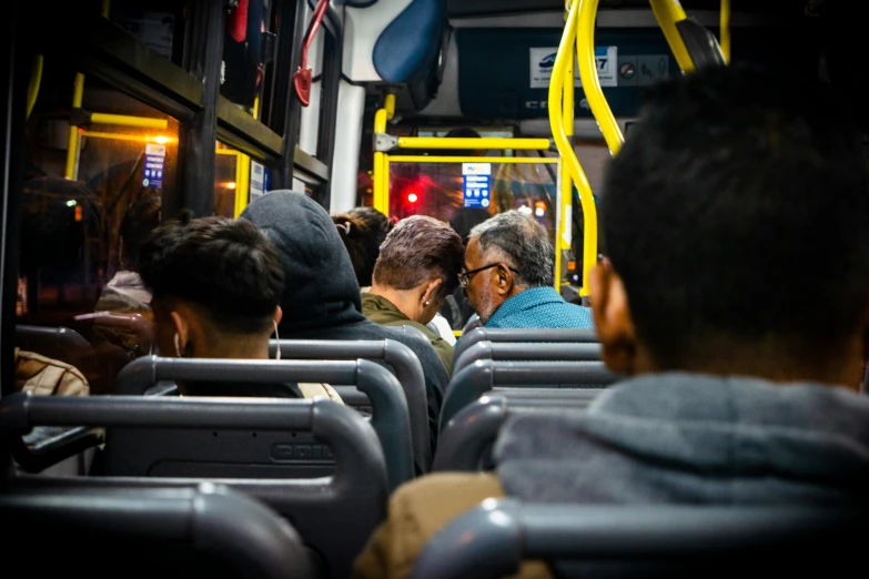 an image of the inside of a public transit bus