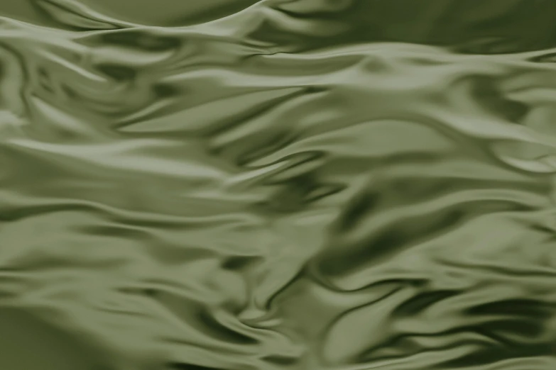 a green cloth with waves in it