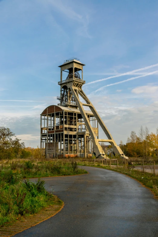 the big slide that is built on a hillside