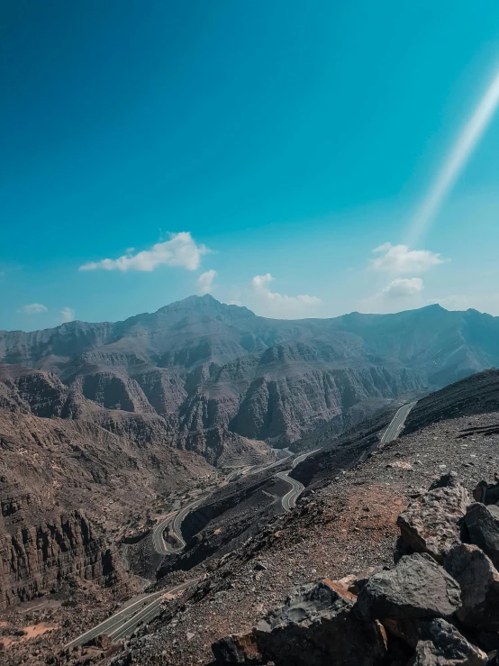 a mountain with a very tall hill in the background