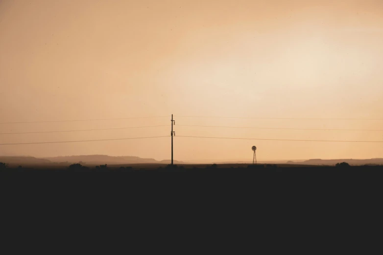 this is a picture of telephone towers and telephone wires