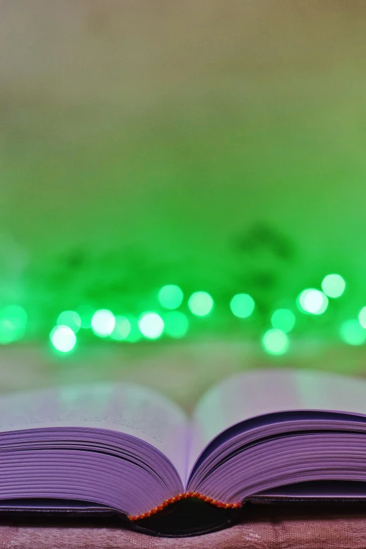 an open book sitting on top of a table