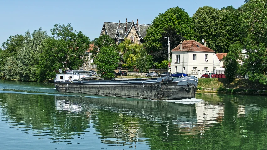 a boat that is floating in the water