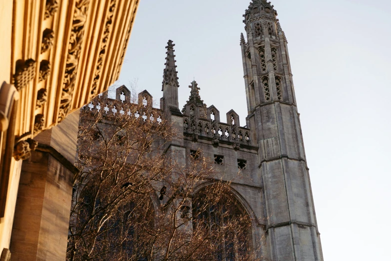 the old cathedral has elaborate gothic architecture