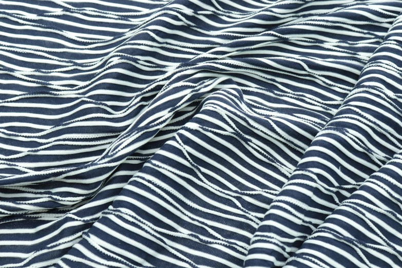 a black and white striped cloth with horizontal stripes