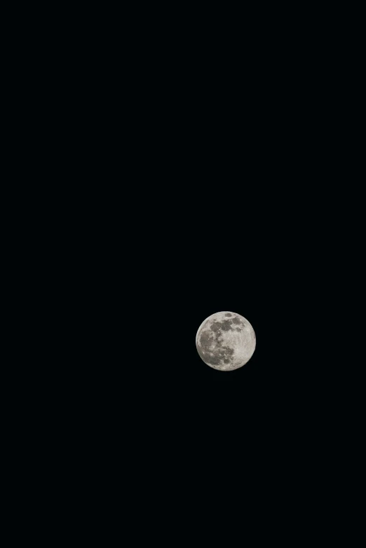 a full moon lit up on the dark night sky