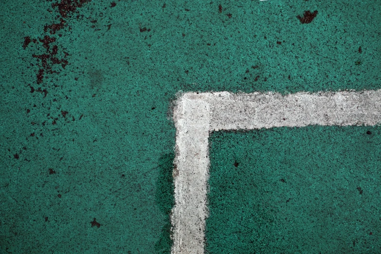 a black and white po of a tennis court