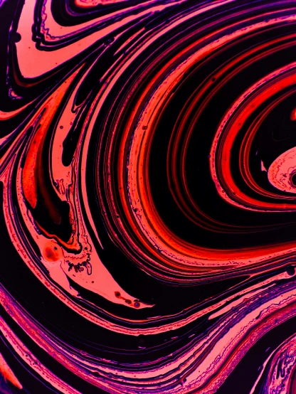a bright, psychedelic pograph that shows the flow of the waves and colors