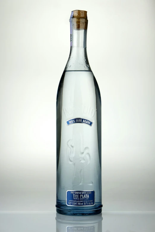 a bottled bottle with a corked stopper