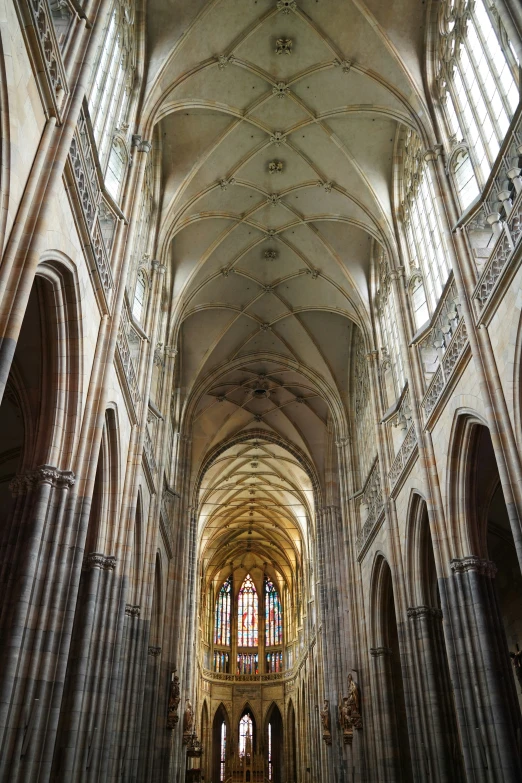 a big cathedral with vaulted ceiling and big windows